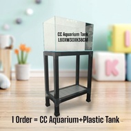 Luxury Set -CC Tank (L60XW30XH36CM) With Plastic Tank (L60XW30XH78CM