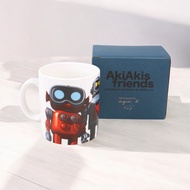 agnes b.-AkiAkis friend Robot Pattern Mug (White)