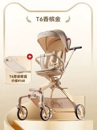 丸丫 香檳金T6 BB車嬰兒車溜娃車 連餐盤  Oneye T6 Plus Baby Stroller