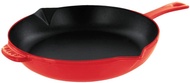 STAUB Cast Iron 10" inch 26cm Enameled Enamel Fry Frying Pan Skillet, Black Matte, Basil Green OR White. MADE IN FRANCE