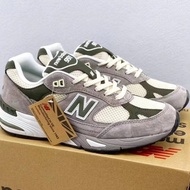 New Balance Aime Leon New Balance 991 gray green men and women with the same retro casual running shoes
