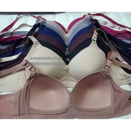 Sweet underwearshop Plus size plain thin pads bra no wire sizes 40,42,44,46 cap B&C