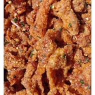 100gram spicy chicken skin chips / chicken skin chips / chicken skin chips / spicy lime leaf chicken