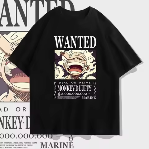 One Piece Luffy Gear 5 Wanted Poster T-Shirt for Men Women and kids, Monkey D Luffy 3 Billion Bounty