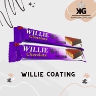 BISKITOP - Willie Wafer Coating tebal coklatnya dan panjang biskuitnya snack anak dan dewasa