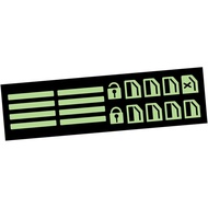 1set Custom Car Decals Car Window Lifter Sticker Night Glow Sticker Interior Accessories of Decor