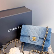 Chanel香奈儿 24S cf 大mini 牛仔单宁