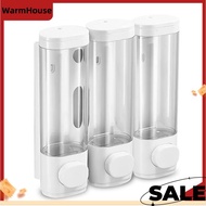 Space-Saving Wall Mounted Shampoo and Soap Dispenser, 3-Chamber Design
