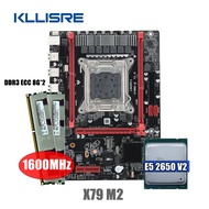 Kllisre X79 motherboard combo kit set LGA 2011 E5 2650 V2 CPU 2*8GB memory DDR3 1600 ECC RAM
