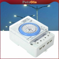 [PETSOLA] 1 Set Din Rail 24H Chronometry Timer Mechanical Switch Industrial Analogue Timer