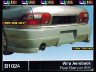 B1024 Proton Wira Aeroback Fiber Rear Bumper (E8) Body kit Bodykit