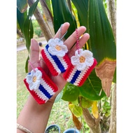 Jcraft Knitted Work Keychains Thai National Flags flag Flowers Subport Thailand crochet
