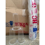 [FREE STRAW 250pcs] Plastic Cup HOKKAKU 18 oz Slim Flat 20slop (1000pcs)
