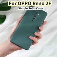【Exclusive】For OPPO Reno 2F Silicone Full Cover Case straight edge Case Cover