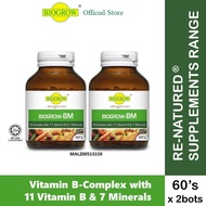Biogrow BM B-Complex with 11 Vitamin B & 7 Minerals (60's + 60's)