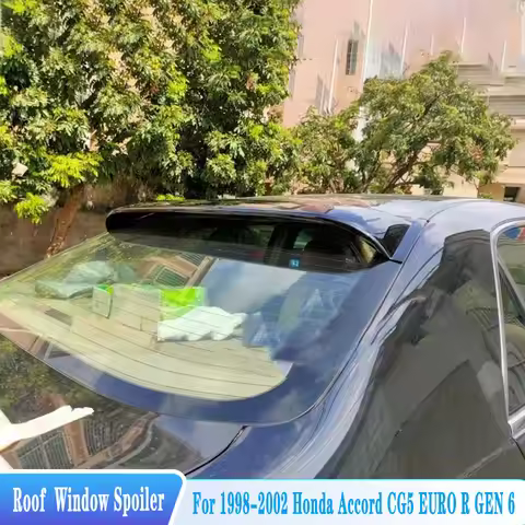 For 1998-2002 Honda Accord CG5 EURO R GEN 6 Rear Roof Window Spoiler Wings High Quality ABS Material