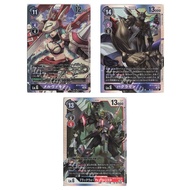 Japanese Digimon Mervamon BT11-086 SR / Bagramon BT11-088 SR / BlackWarGreymon X Antibody BT11-074 S