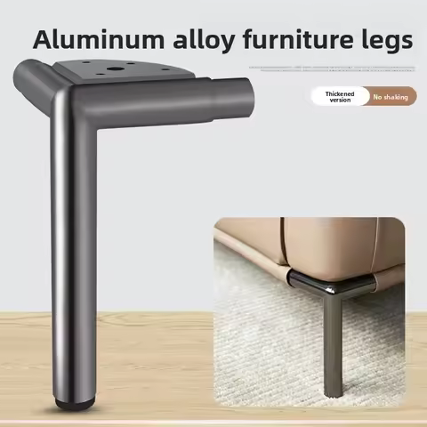 4pcs Aluminum Alloy Foot Bed Foot Support Leg Cabinet Leg European Style Thick Sofa Coffee Table TV 