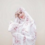 Sale MUKENA ZIANISA X LAKEYA ALLOVER FLORIS SAND BROWN ALLSIZE PREMIUM