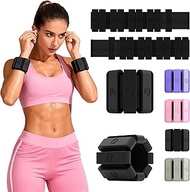 Adjustable Wrist Weights for Women Men, Leg Weights for Women 0.75lb-1lb-1.3lb Each for Walking, Yog