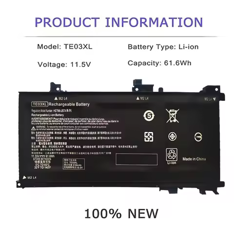 TE03XL battery for HP Omen 15-ax000 15-ax033dx 15-ax210nr 15-ax001ns Pavilion 15-bc000 15-bc008tx 84