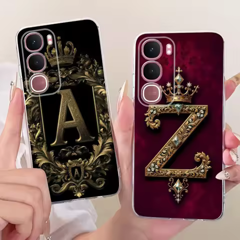 For Vivo Y31 5G Case V2521 Stylish Crown Letters Cover Soft Silicone Phone Case For Vivo Y21d 4G Viv