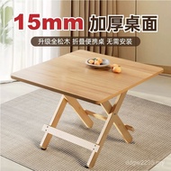 Eat Rental House Small Table Household Card Table Table Solid Wood Dining Table Study Table Folding 