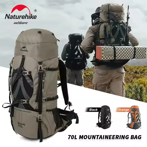 Naturehike Backpack Professional Outdoor Hiking Travel Bag Big Capacity 70L Mountaineering Camping B