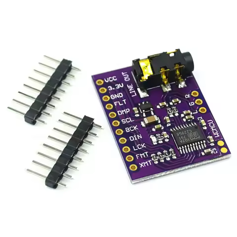PCM5102 PCM5102A DAC Sound Card Board pHAT 3.5mm Stereo Jack 24 Bits Digital Audio Module for for Ra