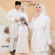 SET NIKAH ATAU BERTUNANG - BAJU MELAYU - BAJU KURUNG PRADA LACE - VEIL - WEDDING - PESONA