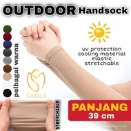 (HS7429 PANJANG) Sarung Lengan tak melorot panjang Handsock Aqua Sport Unisex Selesa (VIRAL BEST SEL