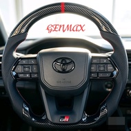 Toyota LC300 Design GR Steering Piano Black Leather Forged CARBON Steering Wheel GR Leather Steering