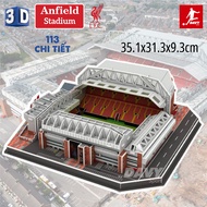 3D assembly model of Anfield Liverpool stadium