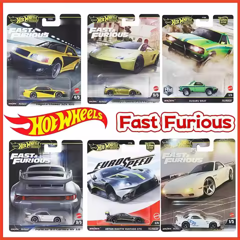 Hot Wheels Premium Fast Furious Diecast Sports Car Toyota Chaser Jzx 100 Alloy Metal For Adult Hobby