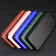 Cases For Google Pixel 3 3a 4 XL 4A Mobile Phone Case Carbon Fiber Flip Leather Back Cover