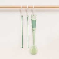 Haakaa Multifunction Cleaning Brush Kit For Baby Bottles Detechable Green Cleaning Tools