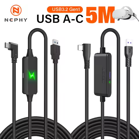 USB3.2 Gen1 Data Line Charging Cable for Meta Quest 3S /3/2 Pico4 3.0 USB Cable Type C Data Transfer