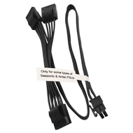 COMeap Molex Power Cable for Seasonic Antec PSUs, 6 Pin to 3X 4 Pin Molex Hard Drive Power Adapter S