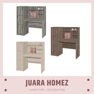 Multipurpose Fold-able Table Top Study Desk / Computer Table / Study Table with Bookshelf & Cabinet 