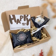 HITAM Watch Guy Gift | Black Hampers Black | Giftbox | Birthday | Graduation - Nimashita Gift