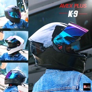 หมวกกันน็อค Avex Plus K9 หมวกแนวสปอร์ตสุดเท่  ยกระดับทุกการขับขี่ นวมสามารถถอดซักได้ มีแว่นกันแดดภาย