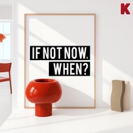 Kreasidekor Frame Poster Frame Motivational Quotes Aesthetic Wall Decoration Bedroom