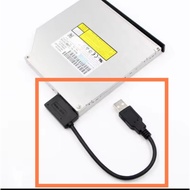 Internal laptop DVD cable to external CD ROM converter USB SATA 7+6 13 pin optical Drive adapter CD 