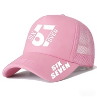 1pc/2pcs Pack Unisex Adjustable Snapback Baseball With '67' Number Print - Lightweight Breathable Me