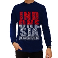 MERAH Laos Uniform 17-An Men's T-shirts August Trendy Latest Indonesian Kais Clothing 2025 Men's T-s
