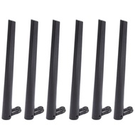 6 PCS New Metal WiFi Antenna of RP-SMA Interface with 5DBi 2.4G/5G Dual-Band Wireless Wifi Antenna for ASUS RT-AC68U