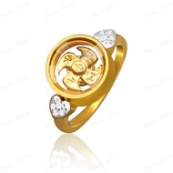 Phoo_Shop แหวนแชกงหมิว แหวนกังหัน แชกงหมิวนำโชค แหวนกังหันล้อมเพชรCZ (กังหันหมุนได้)