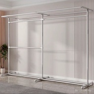 New Style Hanging Curtain Vertical Simple Double-Layer Galvanized Bedroom Hanger Thickened Steel Pip