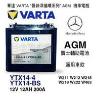 【台中電力屋】德國 VARTA AGM 機車電池 YTX14-BS GTX14-BS MG14-BS 機車 賓士輔助電池