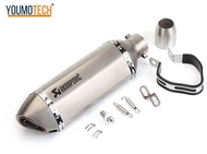 ท่อไอเสียรถจักรยานยนต์ท่อไอเสียท่อท้ายท่อ Akrapovic Muffler Pipe Universal สำหรับ Yamaha MT-15 R15 M